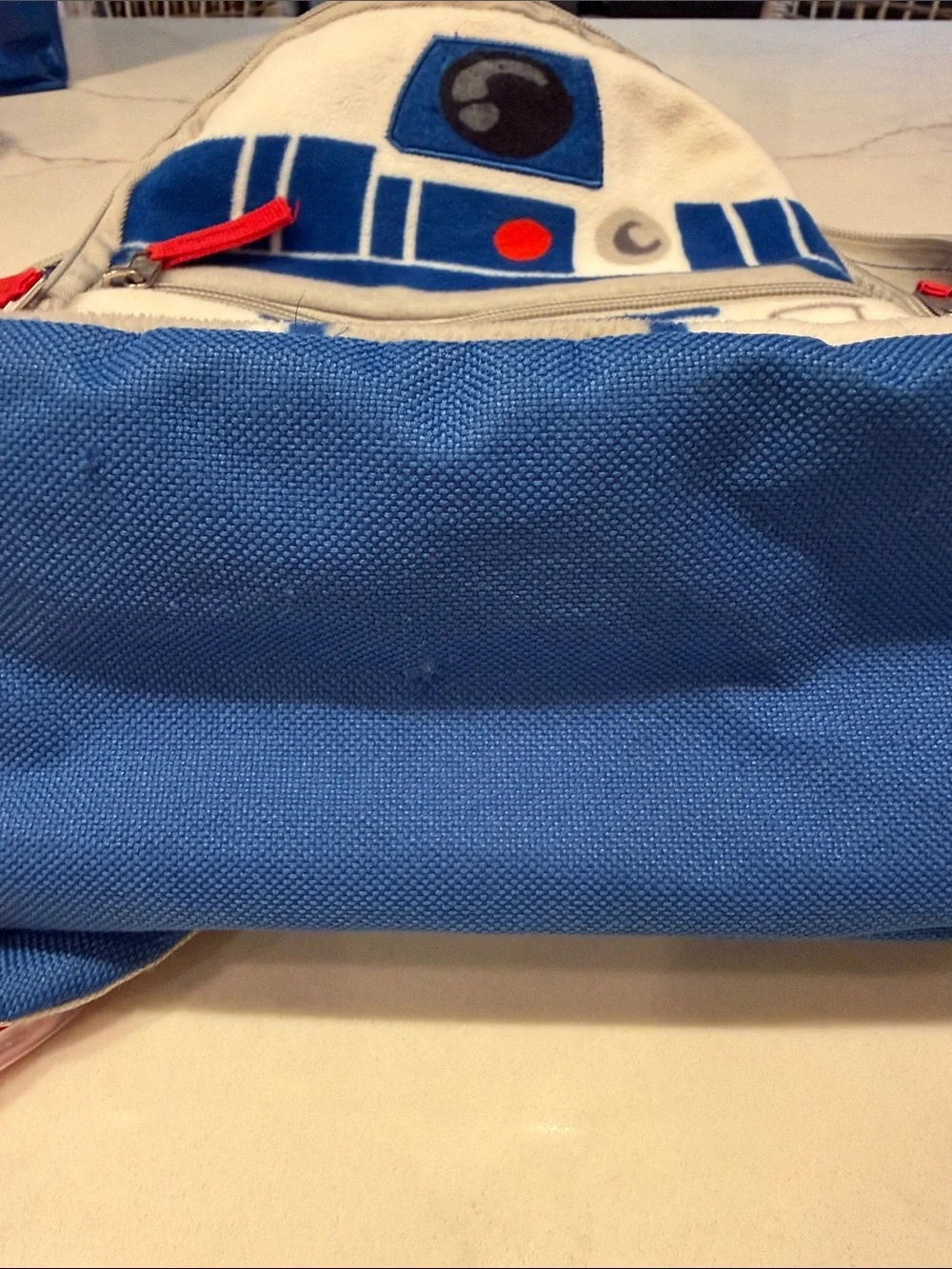 Toddler Star Wars R2D2 Plush Backpack - Blue & White